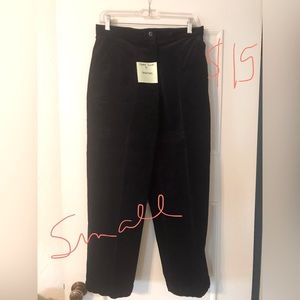 Black corduroy pants